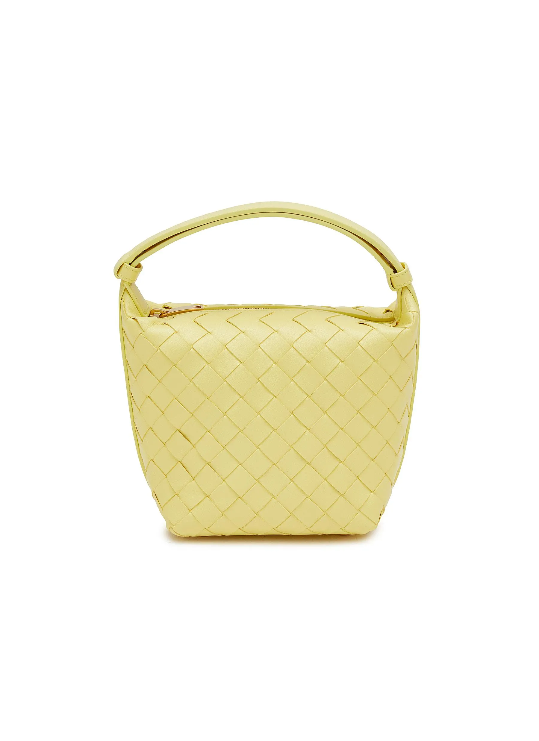 -----------BOTTEGA VENETA ---- ------------YELLOW ----Candy Wallace Leather Bag --