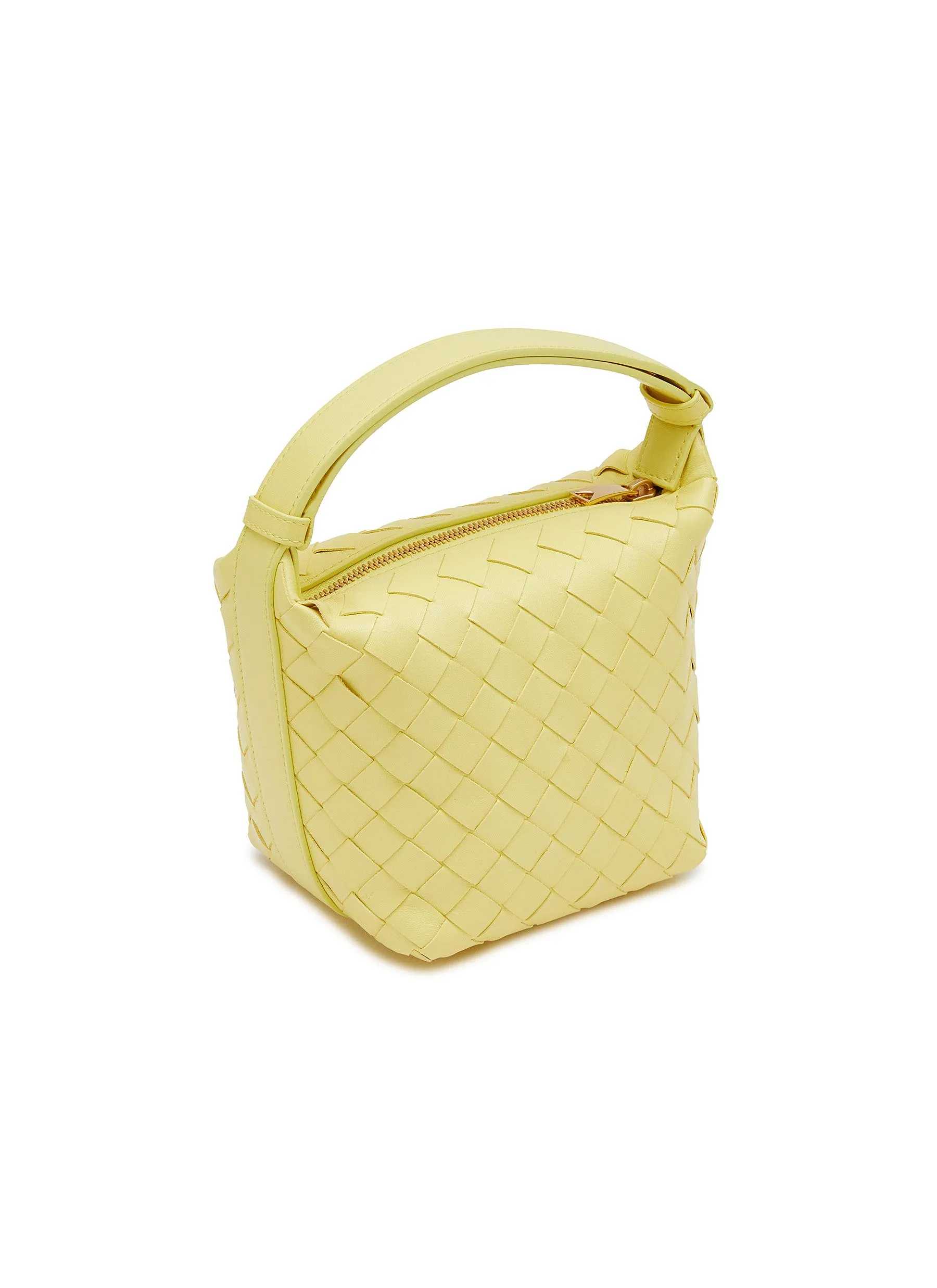 -----------BOTTEGA VENETA ---- ------------YELLOW ----Candy Wallace Leather Bag --