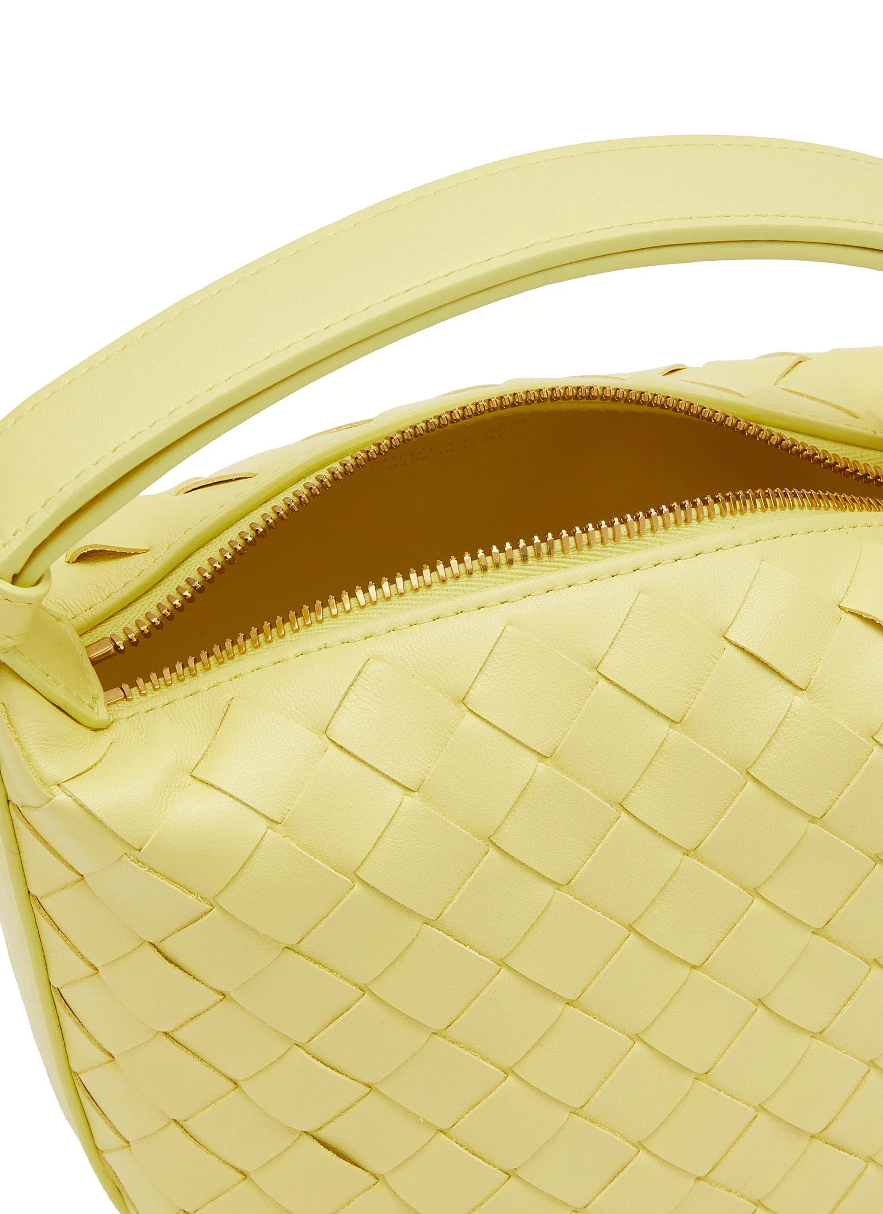 -----------BOTTEGA VENETA ---- ------------YELLOW ----Candy Wallace Leather Bag --