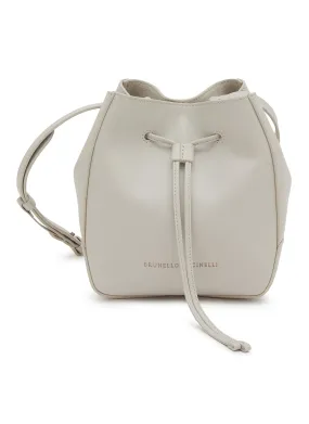 -----------BRUNELLO CUCINELLI  ---- ------------ ----Small Leather Bucket Bag --