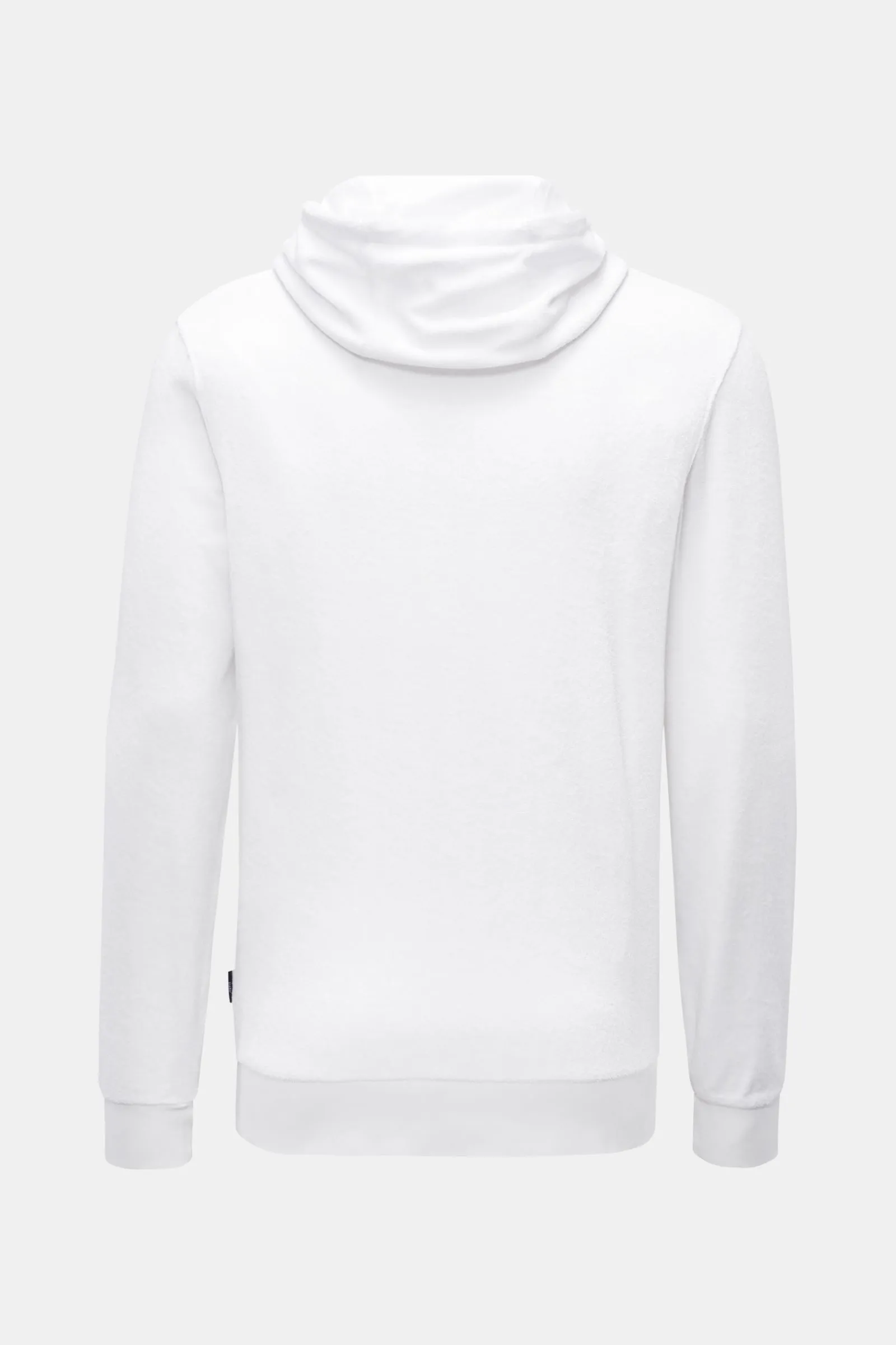 04651/ A TRIP IN A BAG terry hooded jumper 'Terry Hoodie' white