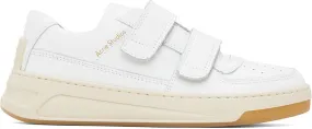 Acne Studios White Velcro Strap Sneakers