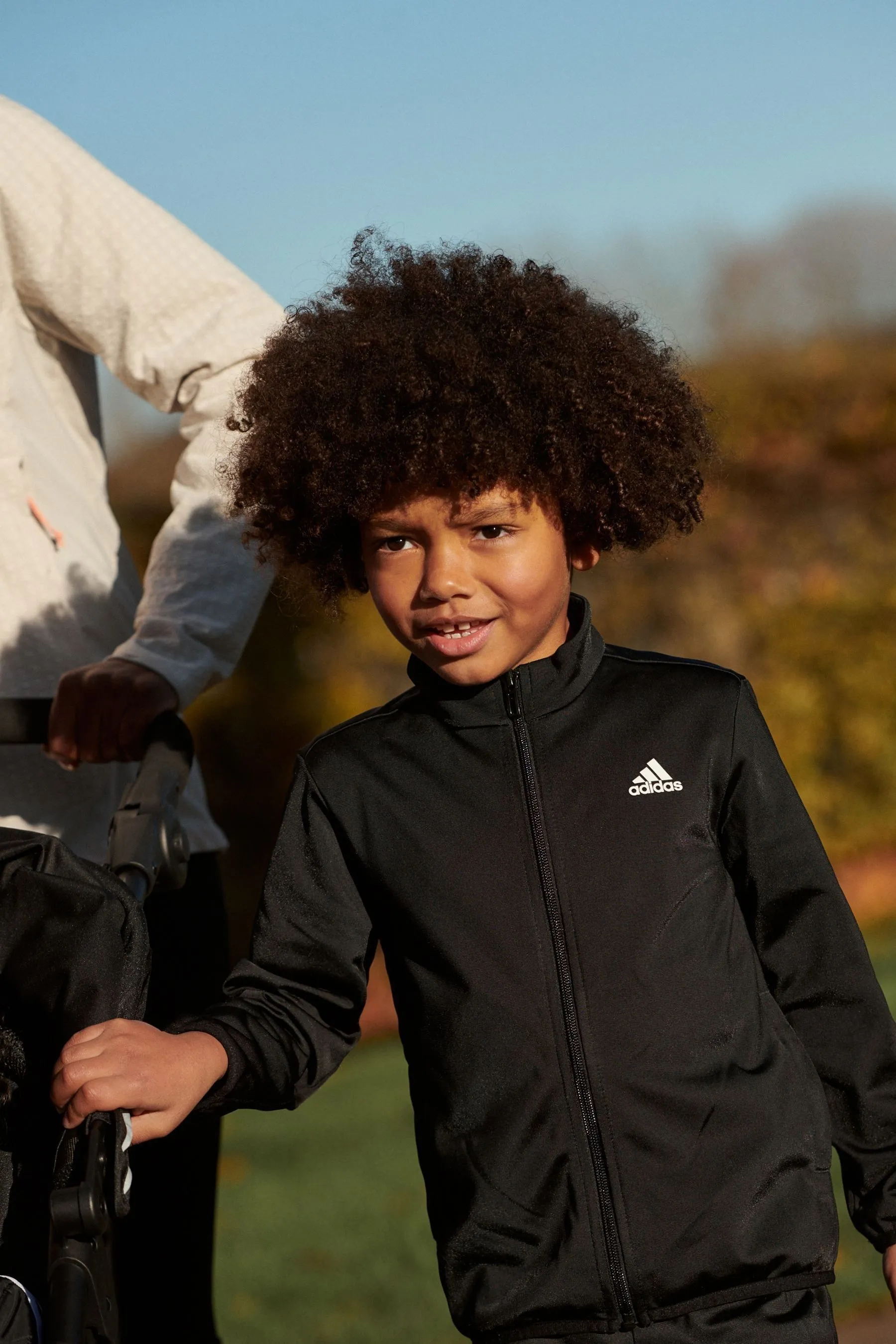 adidas Black Essentials Big Logo Tracksuit