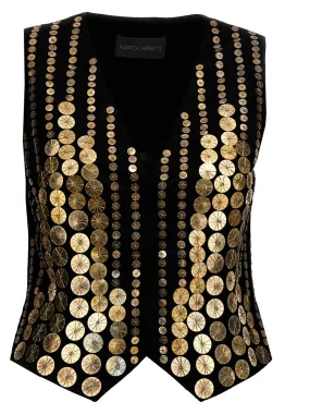 Alberta Ferretti    Alberta Ferretti Sequin Vest