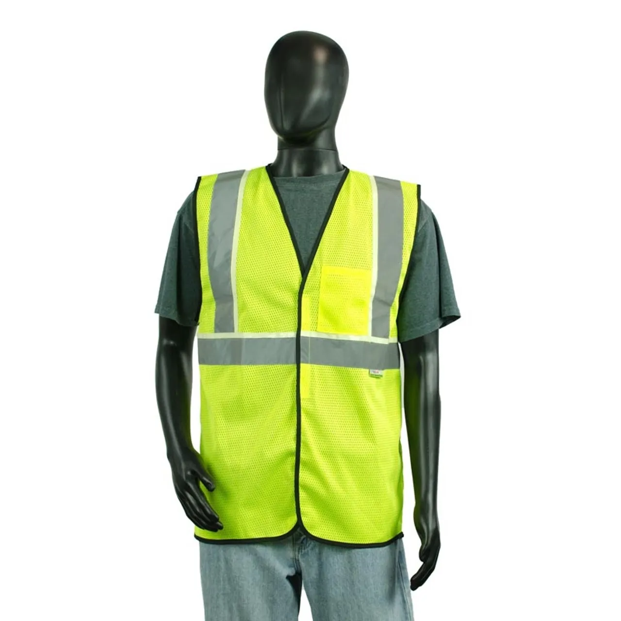 Alpha Workwear Class 2 Hi Vis Illuminating Safety Vest Glow A200