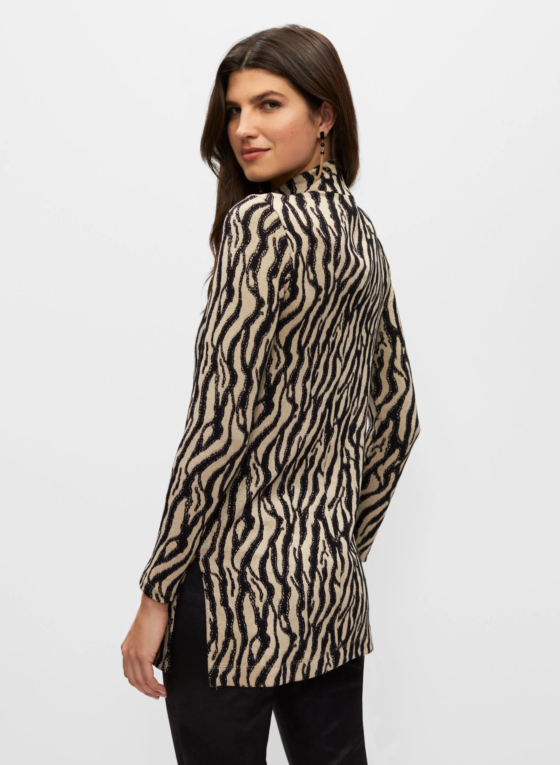 Animal Motif Jacquard Tunic