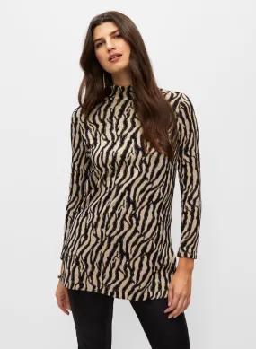 Animal Motif Jacquard Tunic