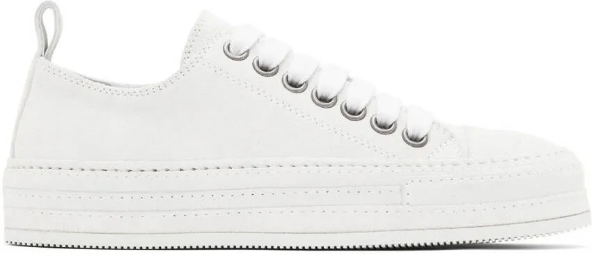 Ann Demeulemeester White Suede Gert Sneakers