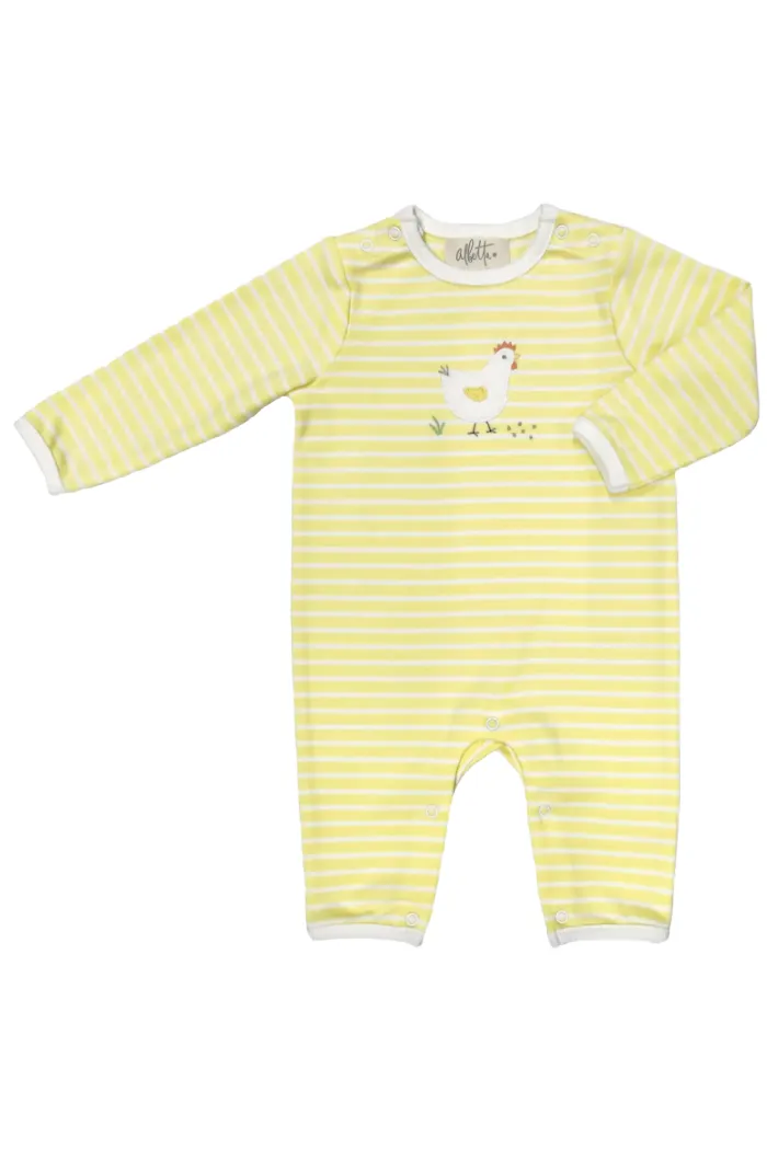 Applique Harper Hen Romper