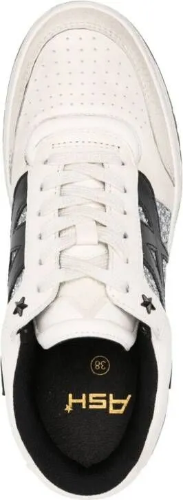 Ash logo-patch leather sneakers Neutrals