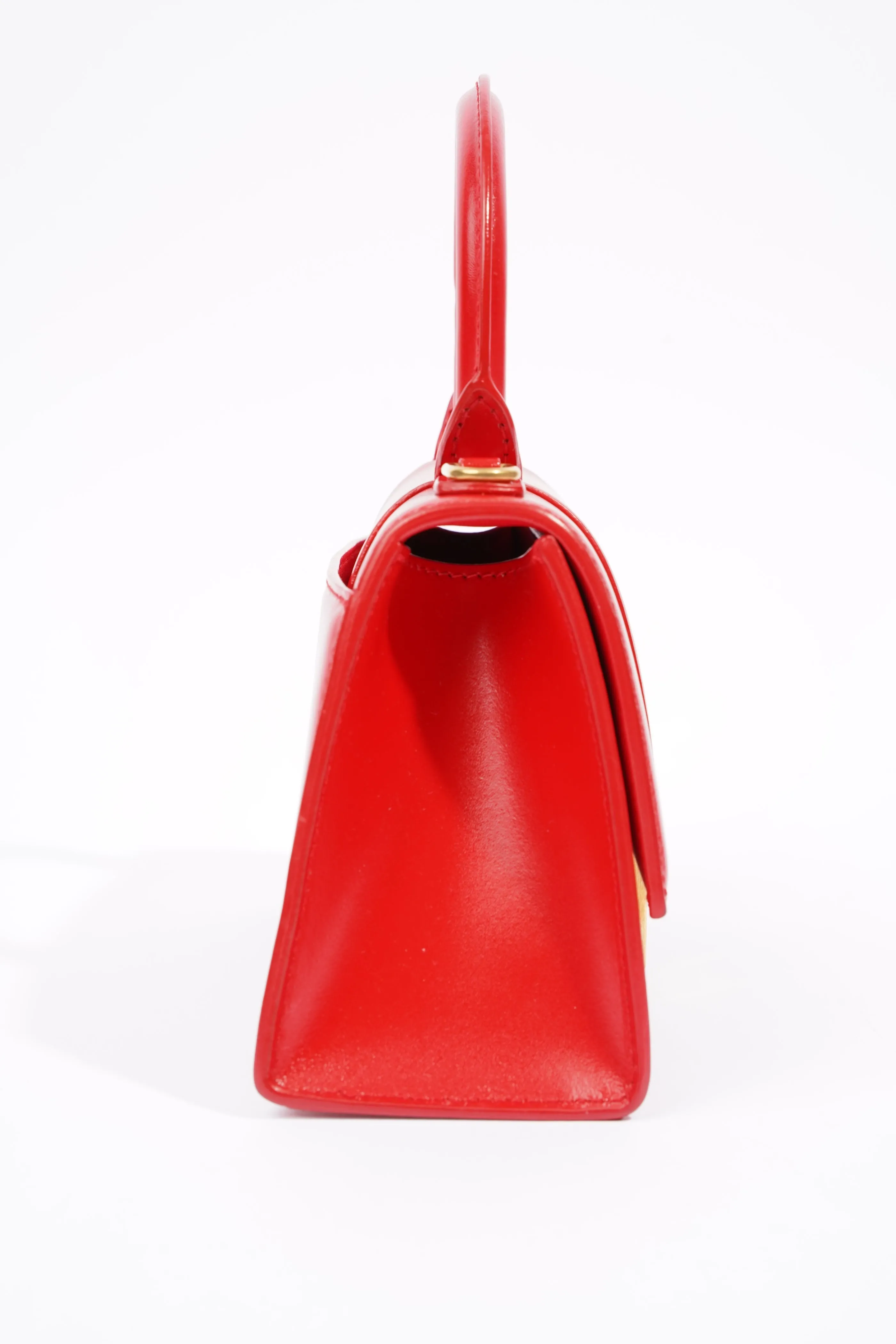 Balenciaga Hourglass Bag Red Leather XS