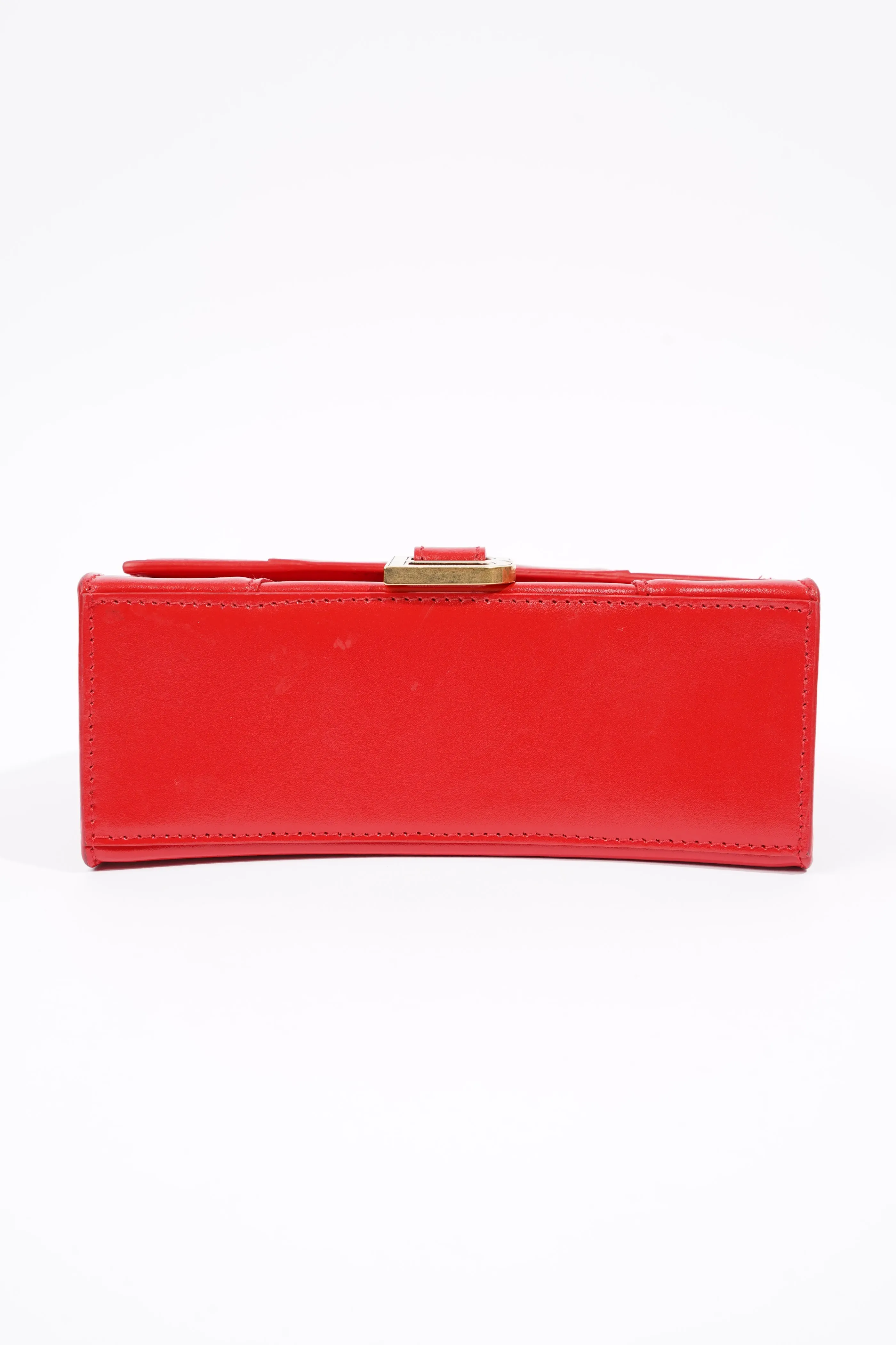 Balenciaga Hourglass Bag Red Leather XS