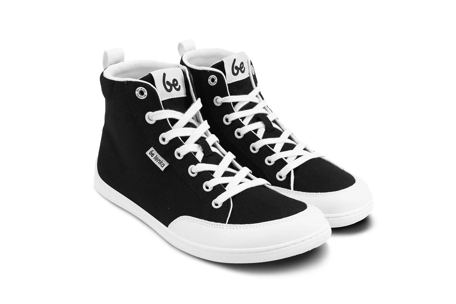 Barefoot Sneakers Be Lenka Rebound - High Top - Black & White