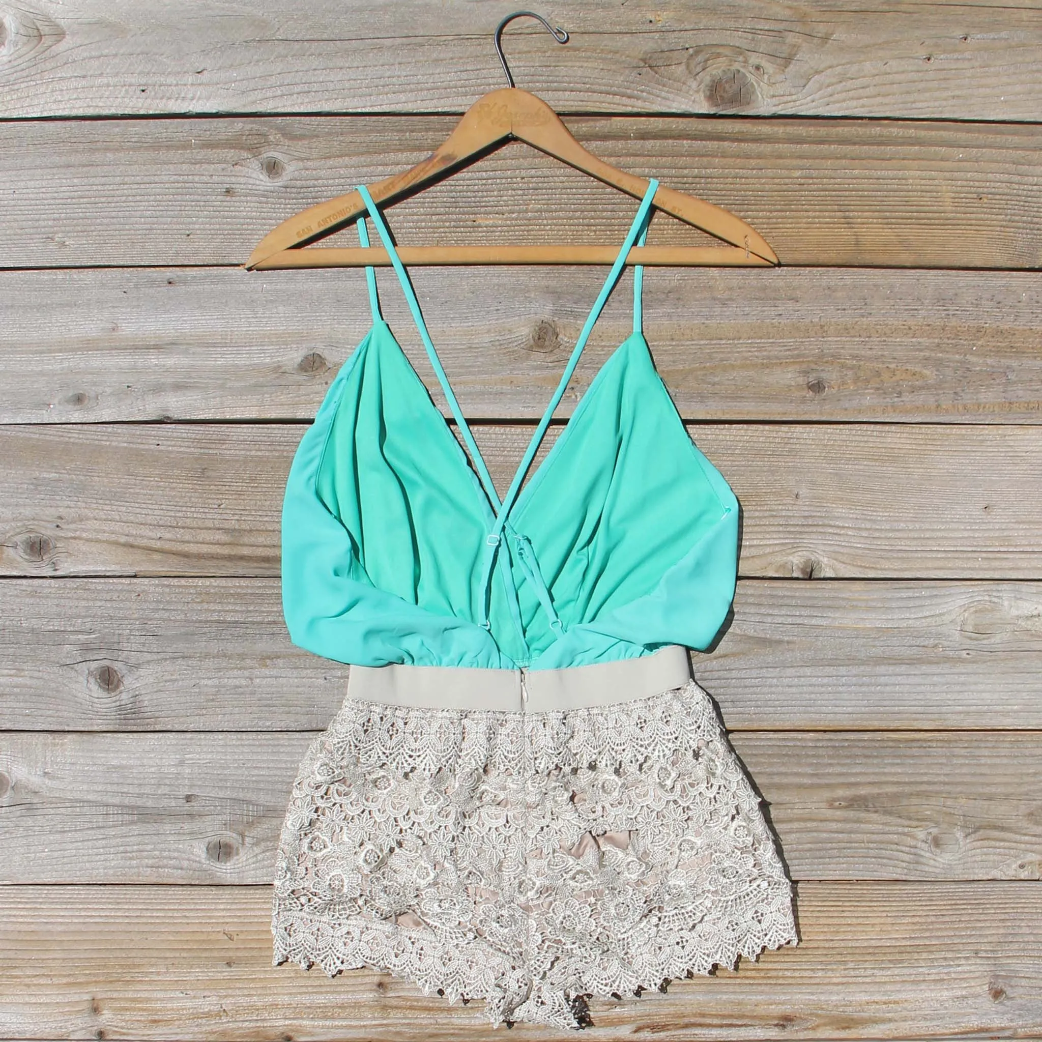 Caravan Romper in Mint