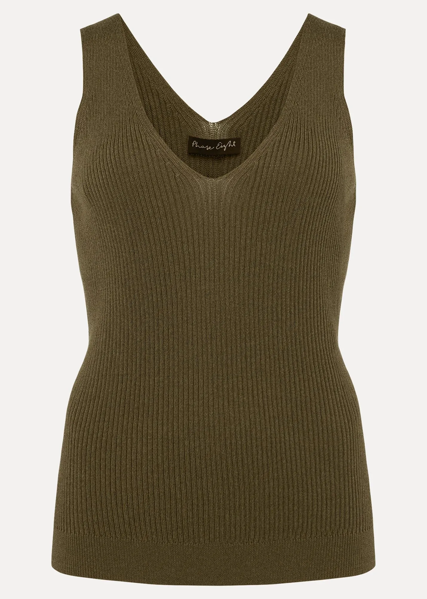 Caryl Ribbed Vest Top