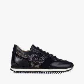 CLAIRE RUNNING Black lace running shoe