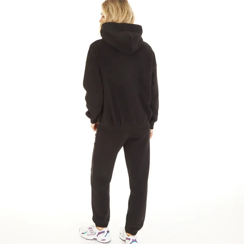 Closure London Womens Closure Metallic Signature Branding Tracksuit Black