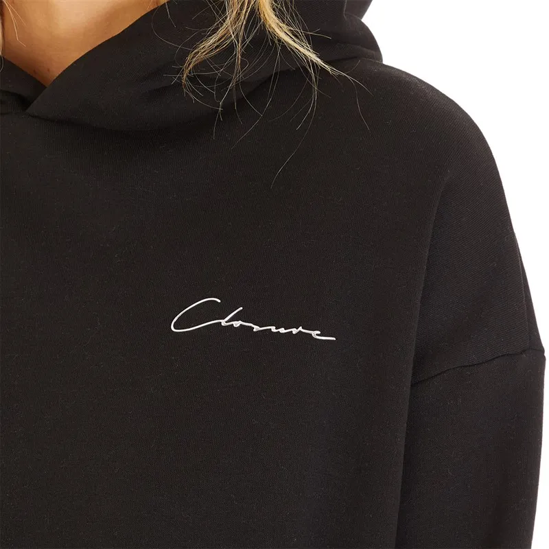 Closure London Womens Closure Metallic Signature Branding Tracksuit Black