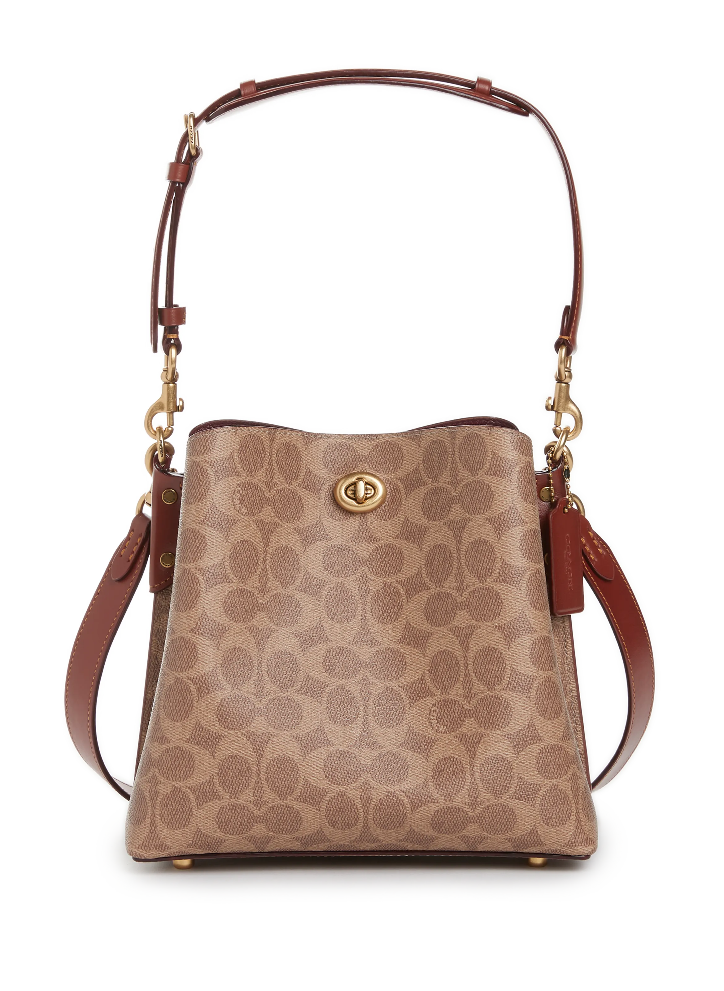 COACH  Willow coated canvas shoulder bag - Brown