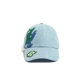 COLOR PRINT DENIM DAD HAT