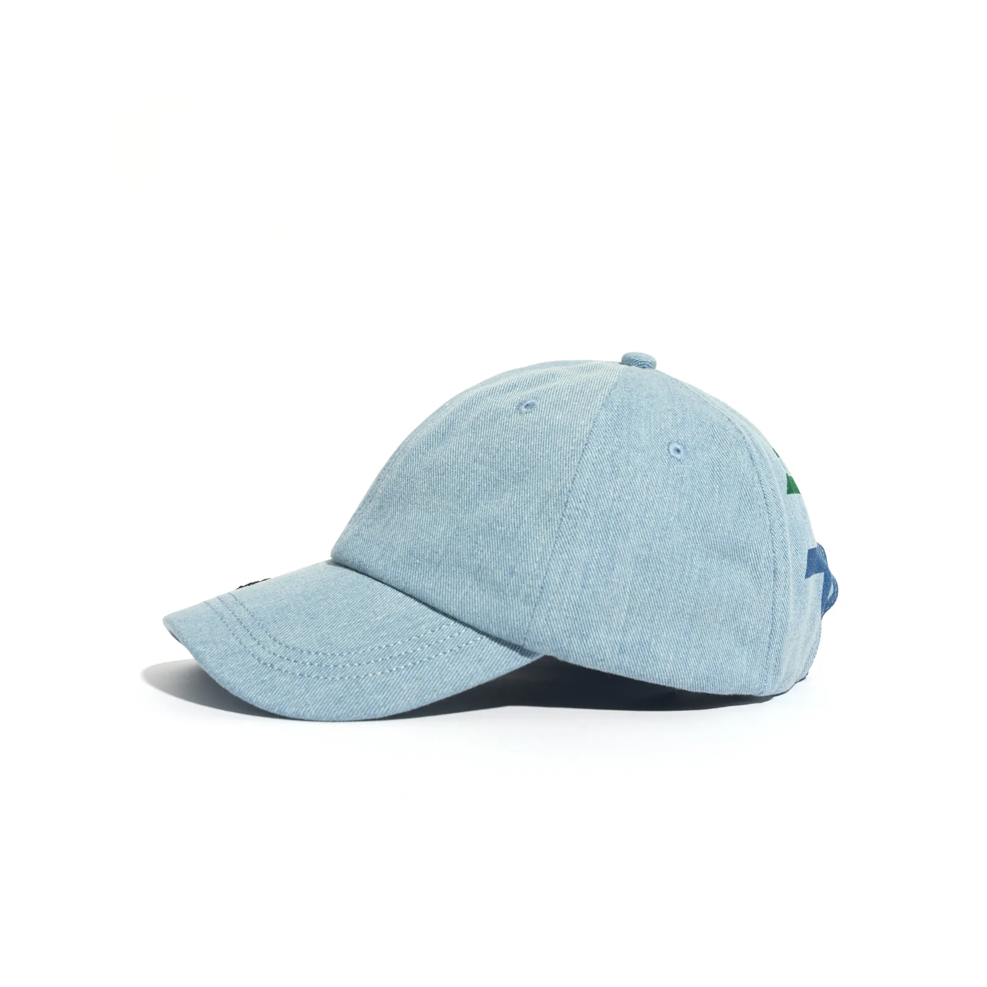 COLOR PRINT DENIM DAD HAT