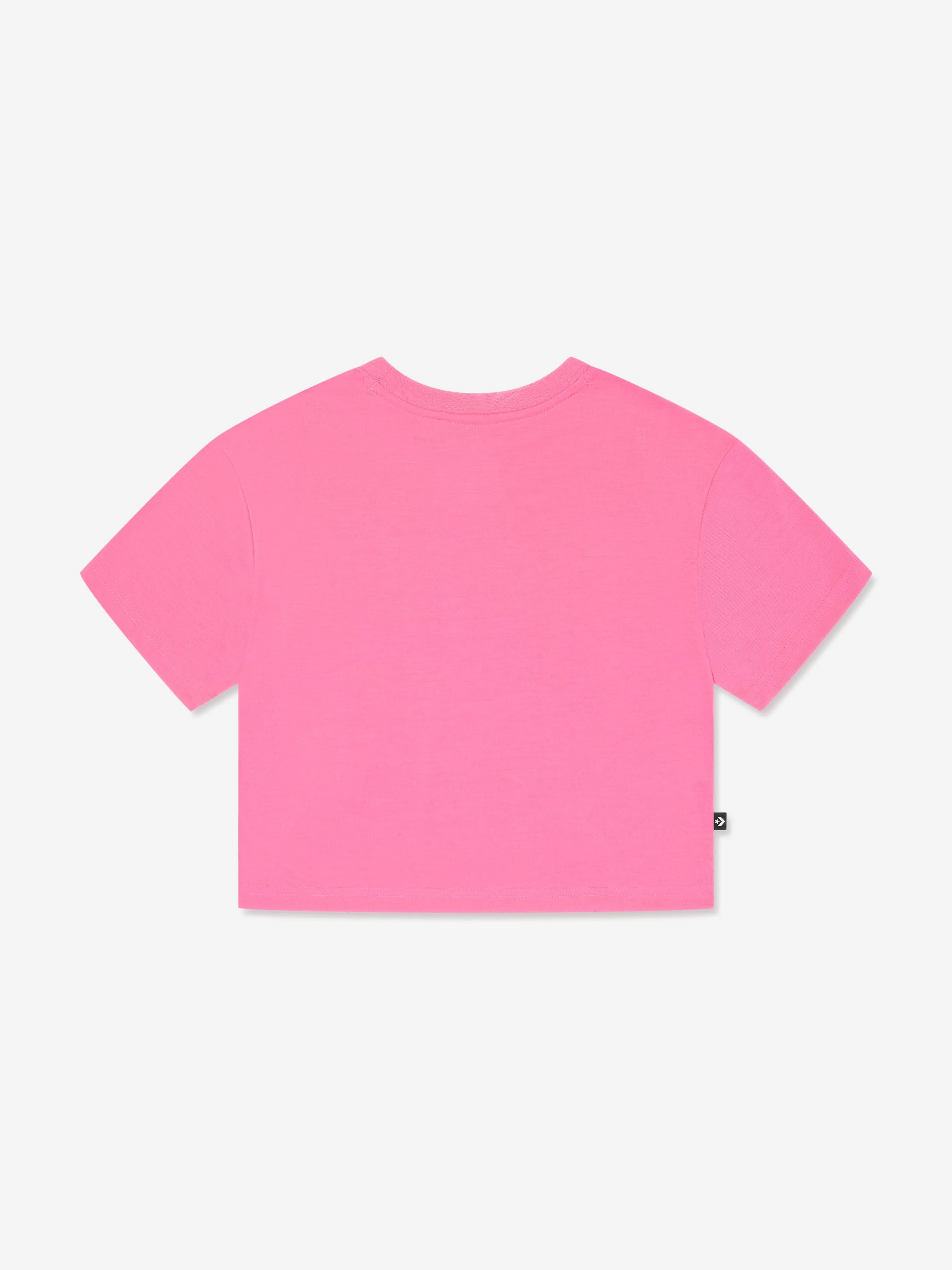 Converse Girls Chuck Patch Boxy T-Shirt in Pink