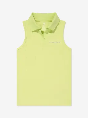 Converse Girls Polo Rib Tank Top in Yellow