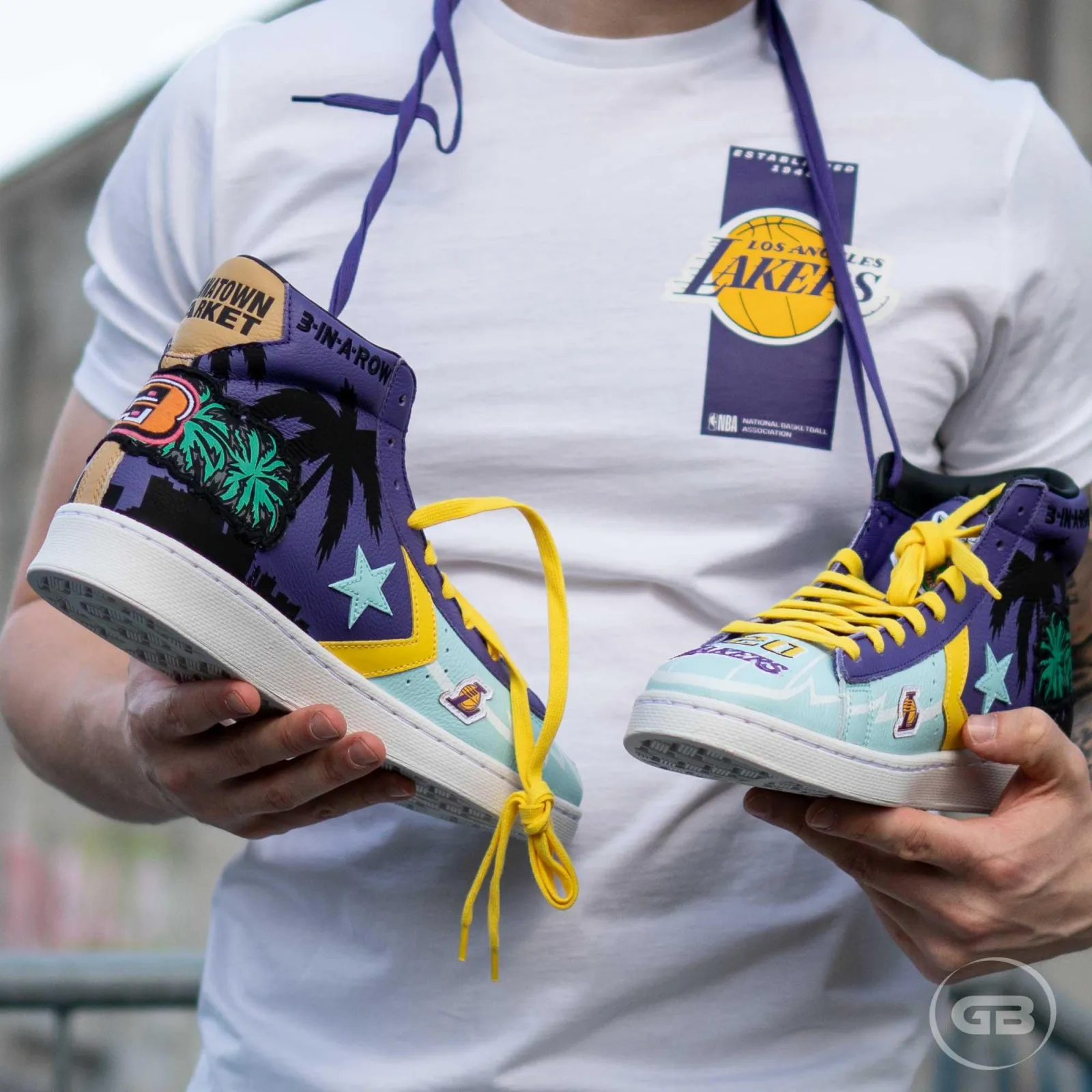 Converse Pro Leather NBA Chinatown Market x Jeff Hamilton ''Lakers''