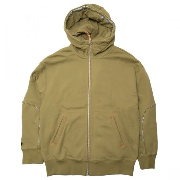 Converse x Paria Men Full Zip Hoodie (olive / olive drab)