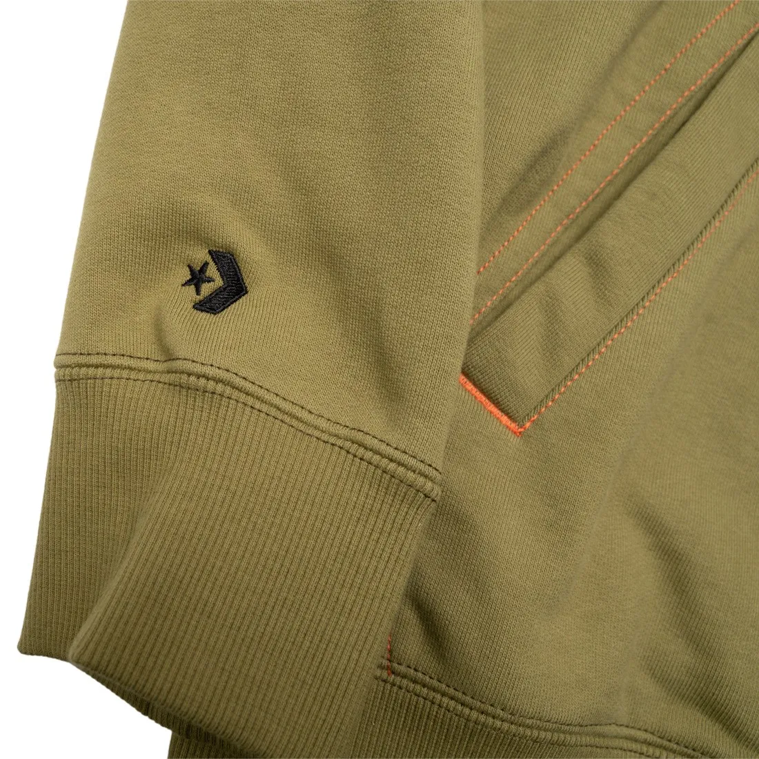 Converse x Paria Men Full Zip Hoodie (olive / olive drab)