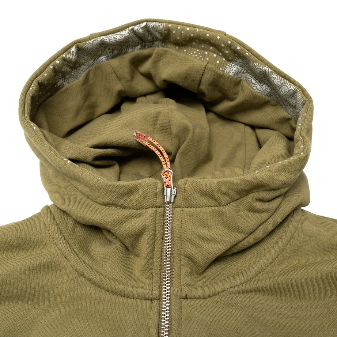 Converse x Paria Men Full Zip Hoodie (olive / olive drab)