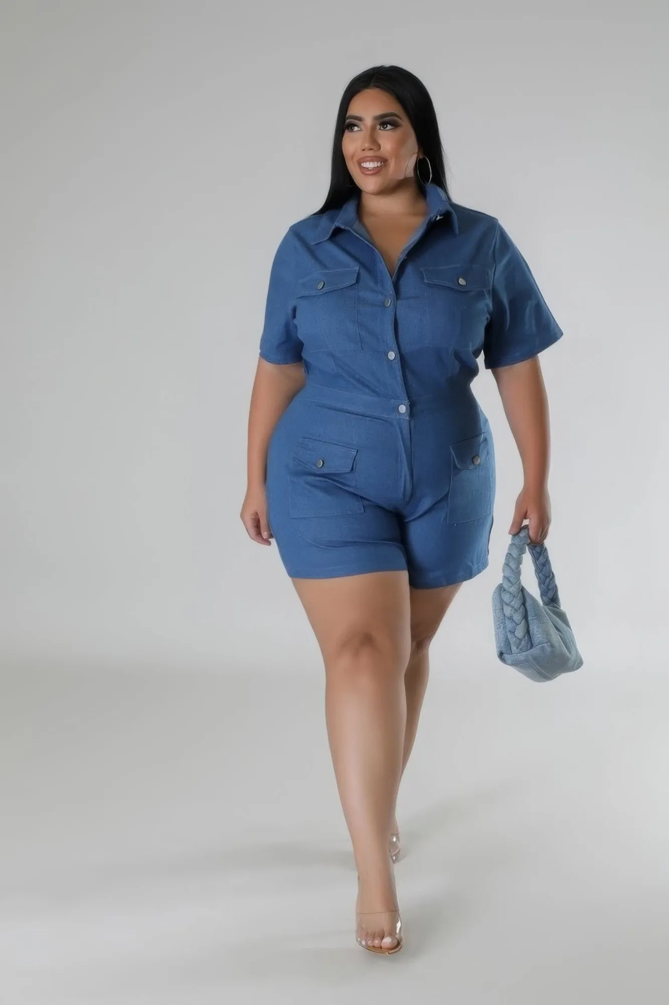 Denim Day Party Romper