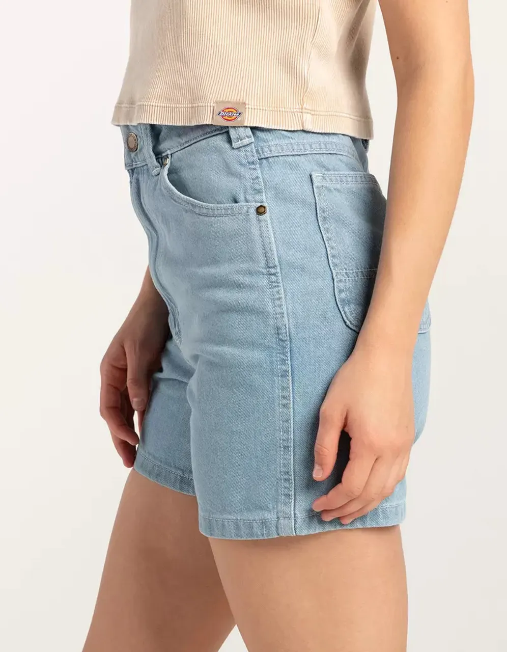 Dickies Workwear Women's Denim Carpenter Shorts - Vintage Blue