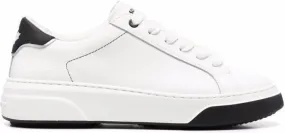 DSQUARED2 lace-up leather sneakers White