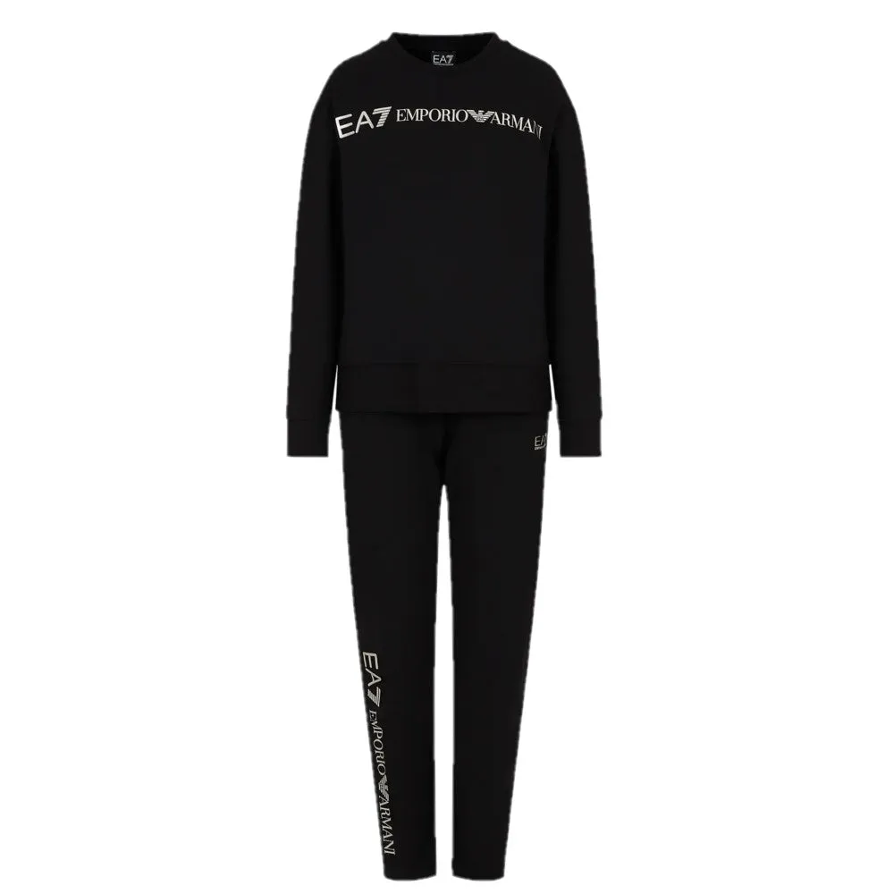 EA7 Womens Stretch-cotton 2pce Tracksuit