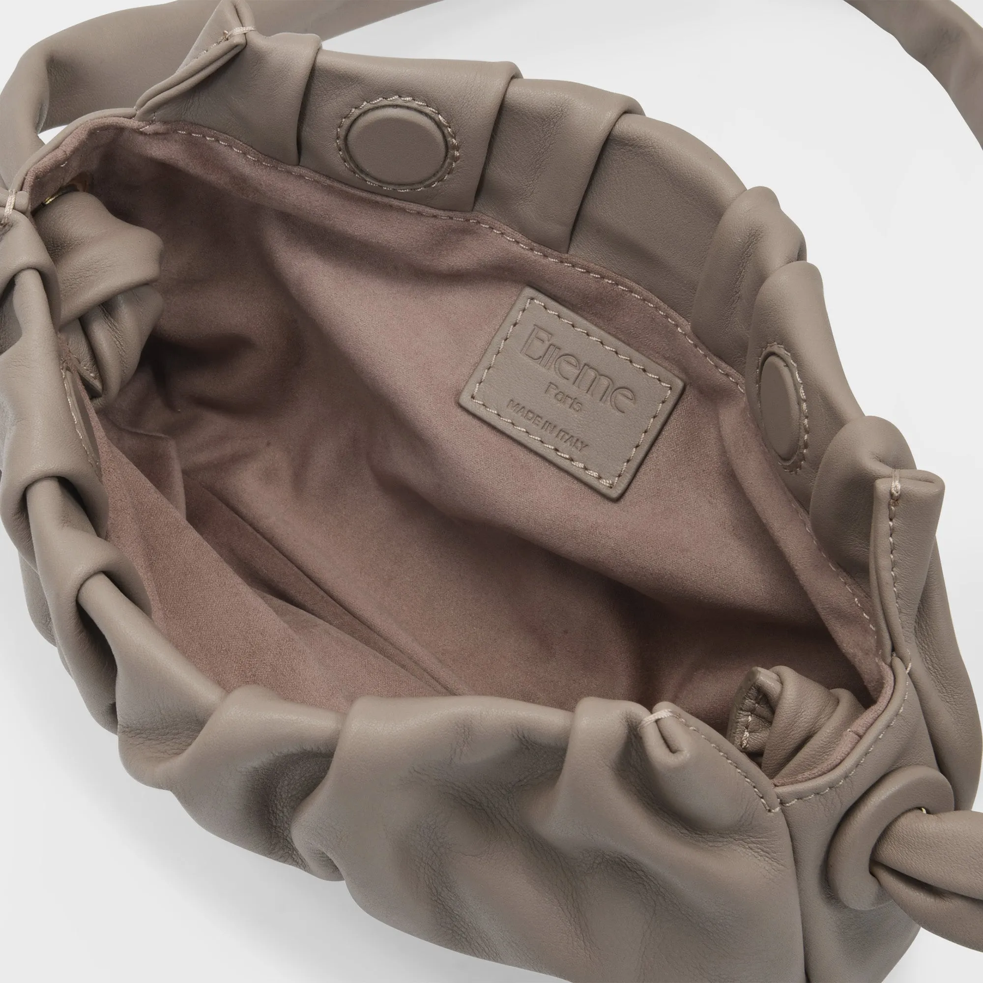 Elleme  Vague Bag in Taupe Leather