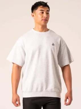 Emerge Fleece T-Shirt - Snow Grey Marl