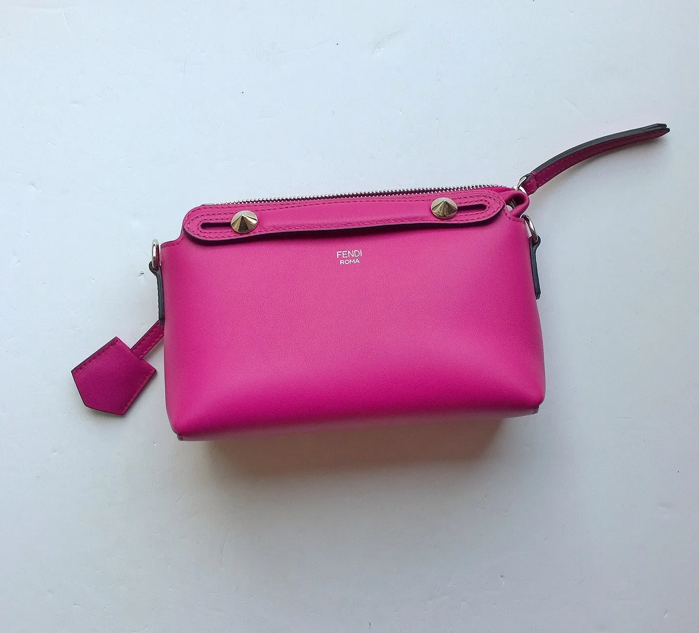 Fendi By The Way Bag in Fuchsia Leather Small