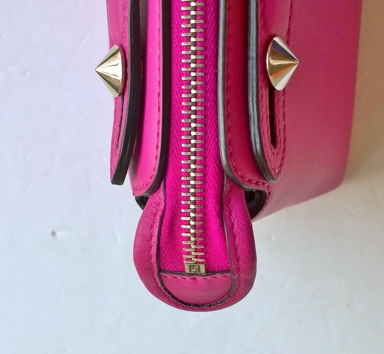 Fendi By The Way Bag in Fuchsia Leather Small