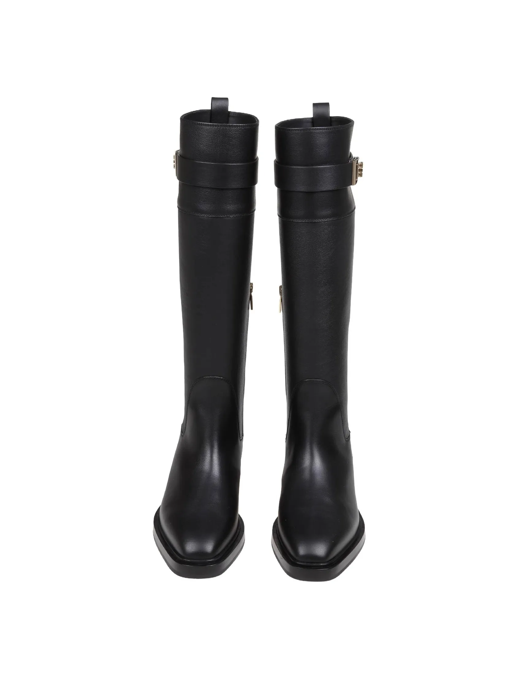 FERRAGAMO RONY BOOT IN BLACK LEATHER