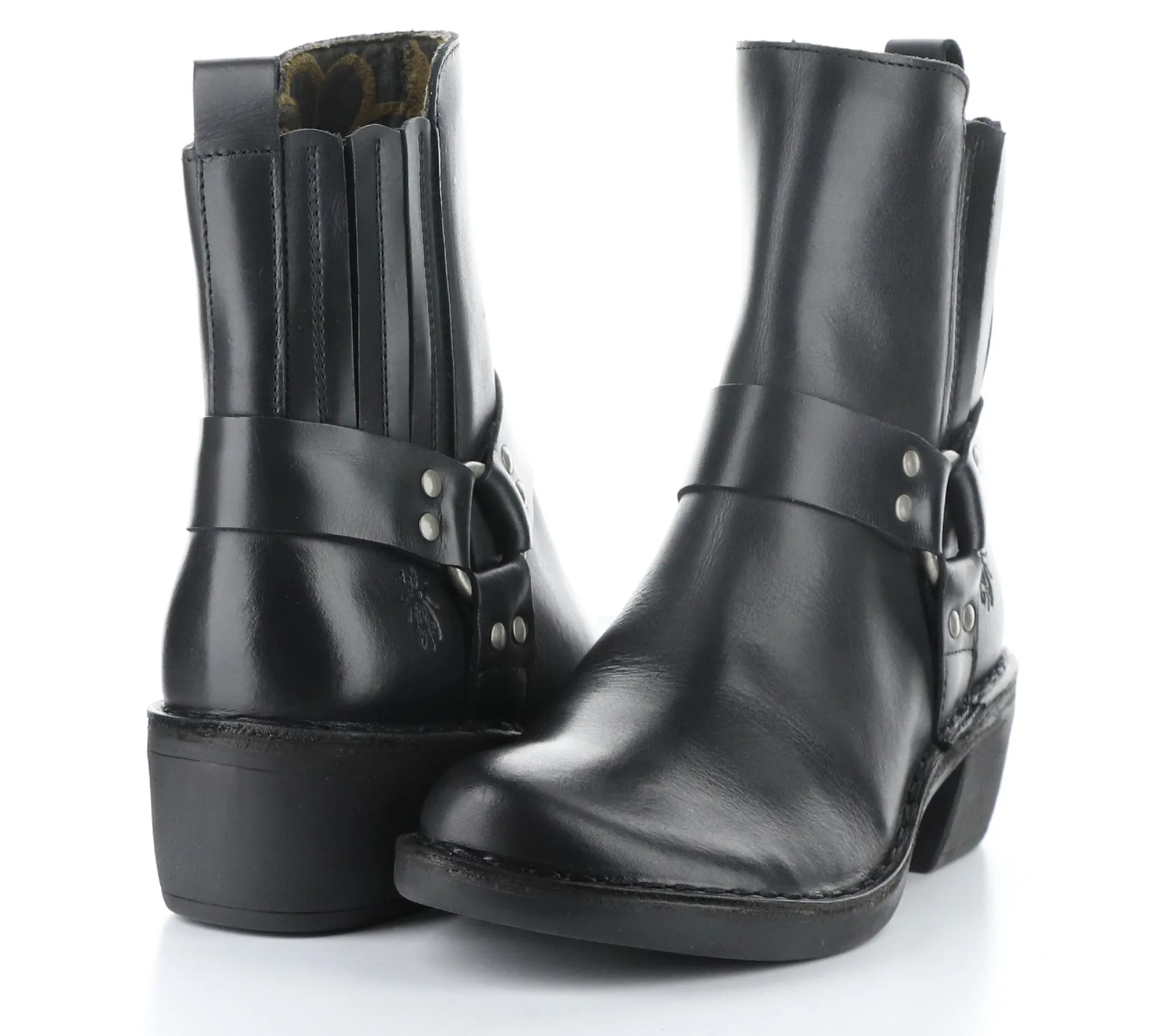 Fly London Leather Western Inspired Boot- Mebi