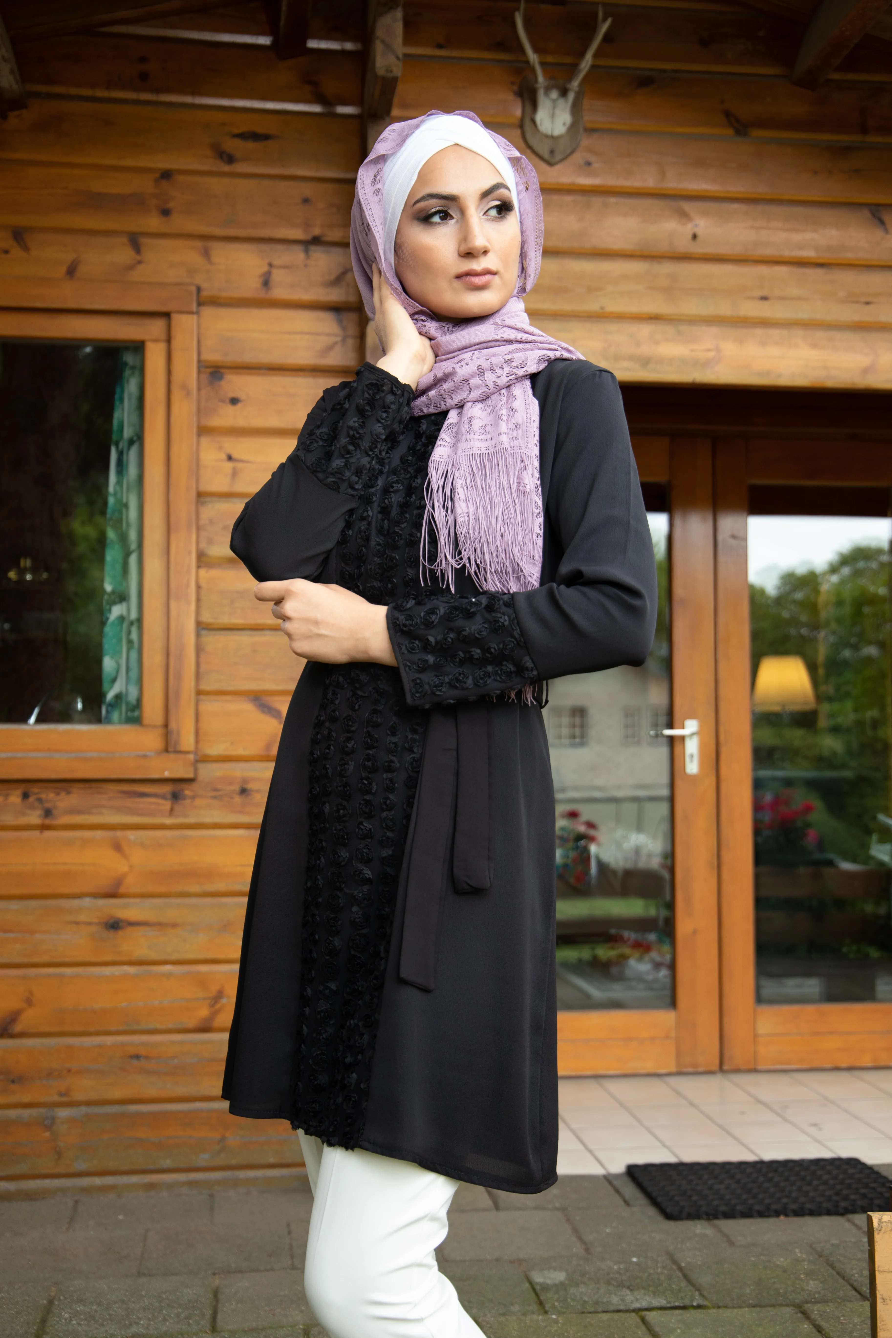 Formal Elegant Tunic | Black Color