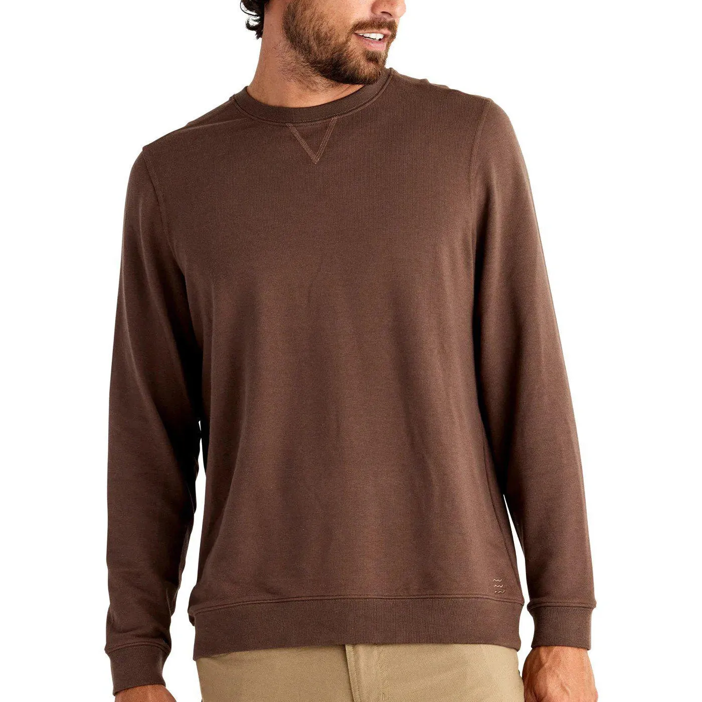 Free Fly Men's Bamboo Heritage Fleece Crew