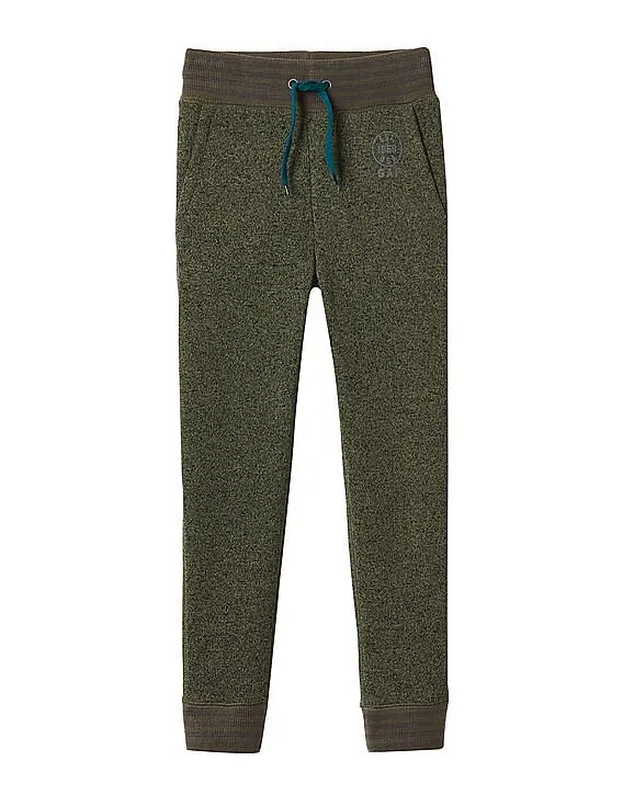 GAP Boys Green Heather Fleece Sweats