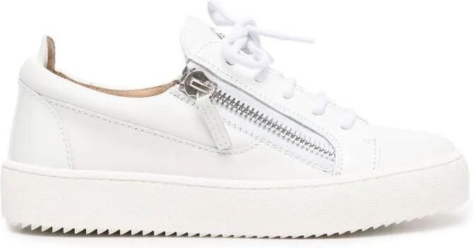 Giuseppe Zanotti side zip sneakers White