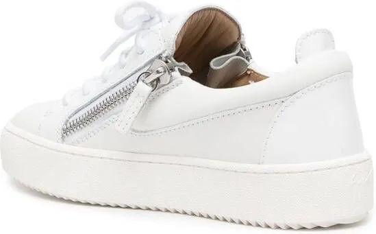 Giuseppe Zanotti side zip sneakers White