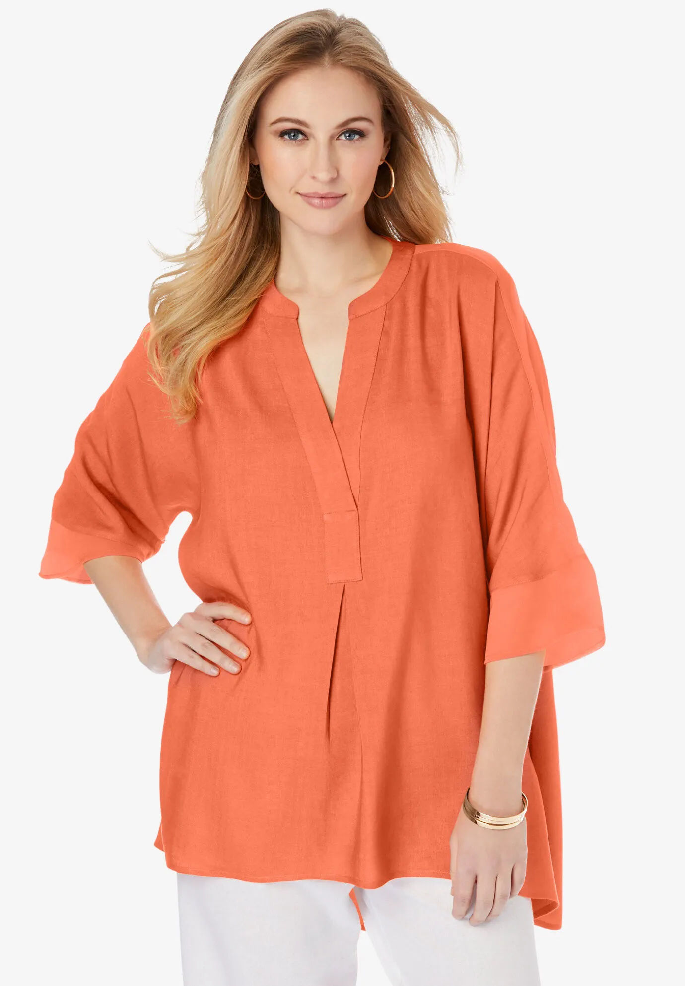 Hi-Low Linen Tunic