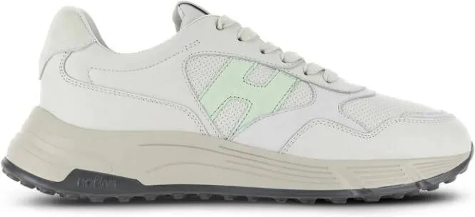 Hogan Hyperlight leather panelled sneakers Neutrals