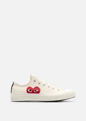 Ivory Converse Red Heart Chuck 70 Sneakers - BEIGE