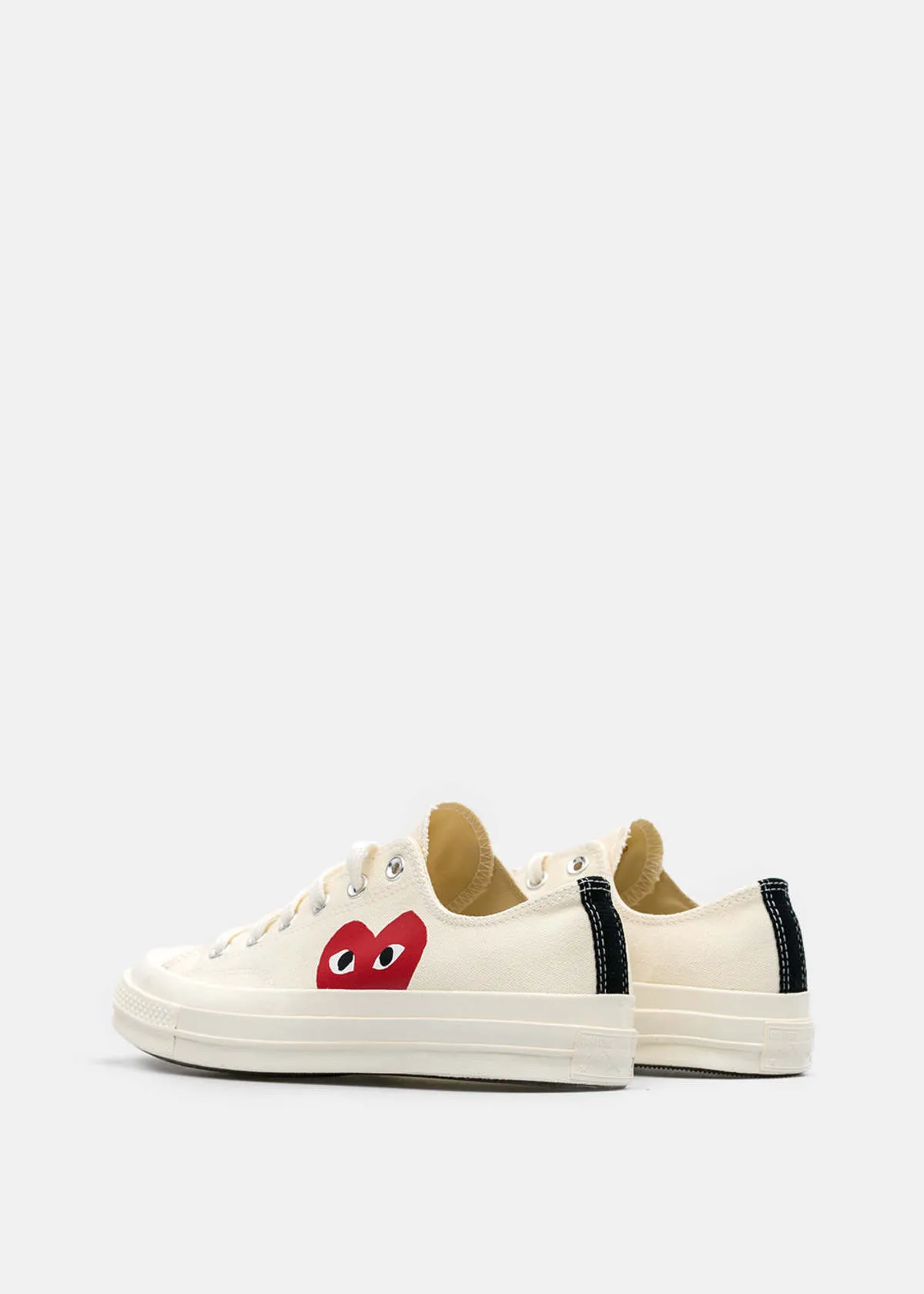 Ivory Converse Red Heart Chuck 70 Sneakers - BEIGE